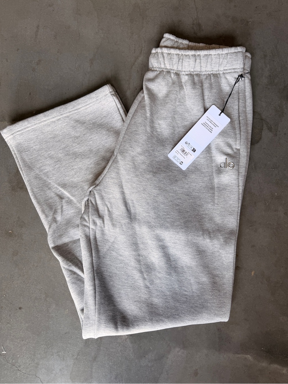 ALO Yoga Light Gray Drawstring Sweatpants
